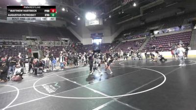 53 lbs Cons. Sub-quarters - Matthew Hartbeck, Pikes Peak Warriors Wrestling vs Augustus Petrosky, Black Fox Wrestling Academy