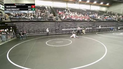 3A 150 lbs Cons. Round 2 - Beau Dixon, Summit Academy vs Gage Prescott, South Summit