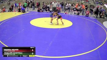 60 lbs Semifinal - Penelope Accettola, Hillsboro Mat Club vs Rhonda Weaver, Glendale Mat Club