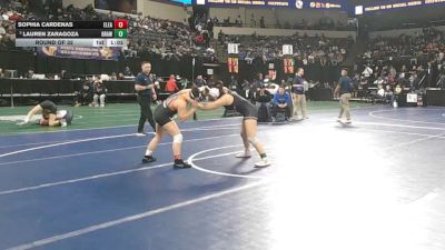 135 lbs Round Of 32 - Sophia Cardenas, Eleanor Roosevelt (SS) vs Lauren Zaragoza, Brawley (SD)