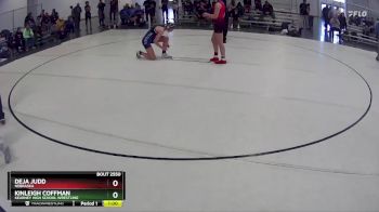 123 lbs Cons. Semi - Deja Judd, Nebraska vs Kinleigh Coffman, Kearney High School Wrestling