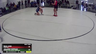 123 lbs Cons. Semi - Deja Judd, Nebraska vs Kinleigh Coffman, Kearney High School Wrestling