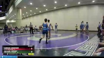 132 lbs Round 1 (10 Team) - Michael Kersey, First Baptist Academy vs Carson Greenier, Alpha Wrestling