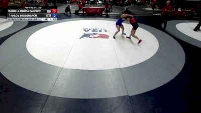 140 lbs Champ. Rd Of 16 - Isabella Garcia Sanchez, Surfside X Wrestling vs Khloe Meisenbach, Beat The Streets Bay Area Wrestling