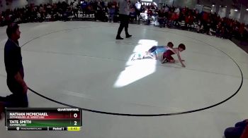 14 lbs Quarterfinal - Tate Smith, Summerland vs Nathan McMichael, Gothenburg Jr. Wrestling