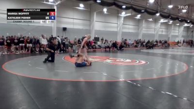 131 lbs Champ. Round 1 - Kathleen Fisher, Brewton Parker vs Marisa Moffitt, Indiana Tech