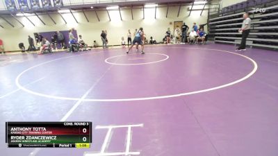 175 lbs Cons. Round 3 - Anthony Totta, Kansas City Training Center vs Ryder Zdanczewicz, Askren Wrestling Academy