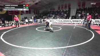 115 lbs 1st Place Match - Aubree Gutierrez, Marina vs Kamila Cerna, Stockdale