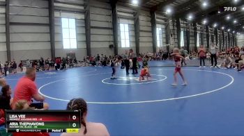 74 lbs Final - Aria Thephavong, Mayhem WC Black vs Lisa Vee, Midwest Assasins Red