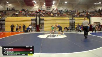 215 lbs Cons. Round 5 - Alan Ortiz, Jay County vs Lane Hewig, Evansville North High School