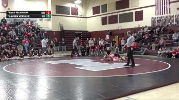 132 lbs 2nd Place Match - Layden Verville, Gilbert vs Evan McMahon, Union, LaPorte City