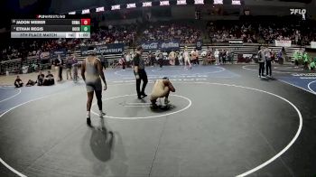 D 1 215 lbs 5th Place Match - Ethan Regis, Holy Cross vs Jadon Weber, Brother Martin