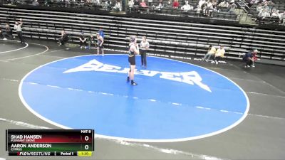 141 lbs Cons. Round 2 - Aaron Anderson, Cyprus vs Shad Hansen, Pleasant Grove