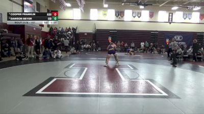 157 lbs Semifinal - Cooper Franklin, Alburnett vs Dawson Beyer, Clarion-Goldfield-Dows