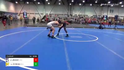 184 lbs Consolation - Jack Jessen, Northwestern vs Jelani Embree, Michigan