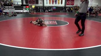 126 lbs Round 1 - Colt Boyles, Burlington Notre Dame vs Lane Beckler, Mount Pleasant