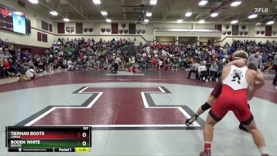 157 lbs Semifinal - Boden White, Denver vs Tiernan Boots, Lisbon