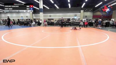 96 lbs Quarterfinal - Chelino Sanchez, Borger Youth Wrestling vs Jory New, FM Wrestling Club