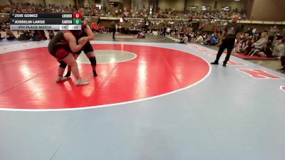 235 lbs 4th Place Match - Zoie Gomez, Lubbock Coronado vs Josselin Large, Canyon