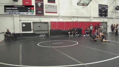 125 lbs Semifinal - Paulo Valdez, Victor Valley College vs Andres Juarez, Mission