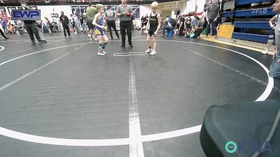 55 lbs Round Of 16 - Stetson Koch, Duncan Demons vs Tatum Hawkins, Noble Takedown Club