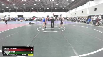 144B Cons. Round 3 - Wyatt Hendrix, Hillsboro vs Rebel Doiron, LITTLE AXE