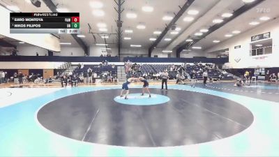 133 lbs 1st Place Match - Nikos Filipos, Unattached vs Ejiro Montoya, Franklin And Marshall