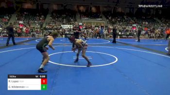 100 lbs Consolation - Royce Lopez, Toss Em Up vs Cael Wilderman, Team Tugman