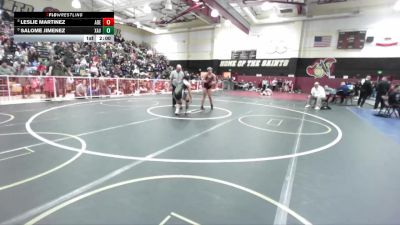 190 lbs Champ. Round 2 - Salome Jimenez, Xavier Prep vs Leslie Martinez, Adelanto