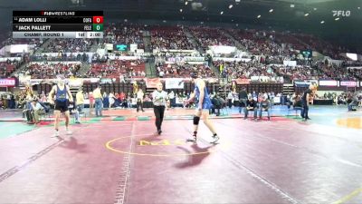 A - 215 lbs Champ. Round 1 - Adam Lolli, Columbia Falls vs Jack Pallett, Fergus (Lewistown)