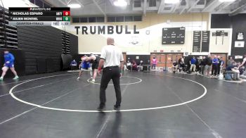 285 lbs Quarterfinal - Nicholas Esparo, Amity vs Julien Montiel, West Haven