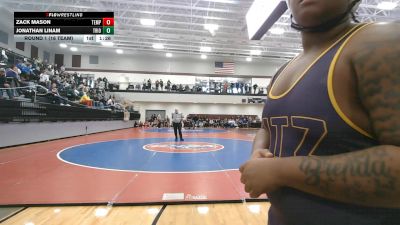 285 lbs Round 1 (16 Team) - Zack Mason, Temple vs Jonathan Linam, Trion