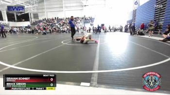 90 lbs Quarterfinal - Graham Schmidt, Brawlers vs Brock Gibson, Piper Wrestling Club