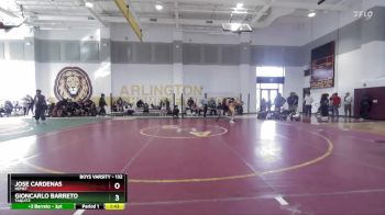 132 lbs Champ. Round 1 - Jose Cardenas, Hemet vs Gioncarlo Barreto, Taquitz