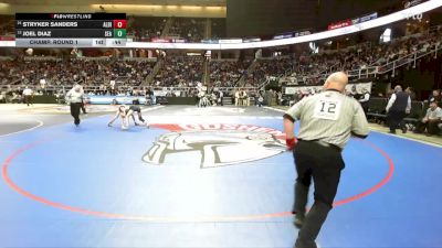 II-108 lbs Champ. Round 1 - Stryker Sanders, Albion vs Joel Diaz, Seaford