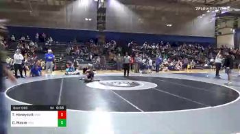 64 lbs Semifinal - Tripp Honeycutt, South Paulding Junior Spartans vs Dallas Moore, Trion Mat Dogs