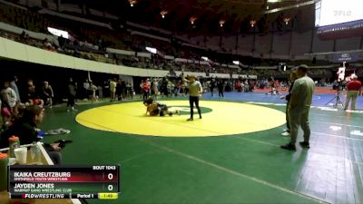 National 6-8 115 Cons. Round 2 - Ikaika Creutzburg, Smithfield Youth Wrestling vs Jayden Jones, Warmup Gang Wrestling Club