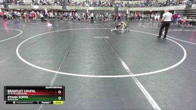 60 lbs Quarterfinal - Ethan Soppa, Wisconsin vs Brantley Coufal, DC Elite Wrestling