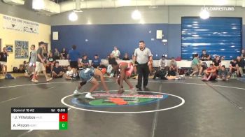 120 lbs Consi Of 16 #2 - Jaden Villalobos, Wrestling University Club vs Andrew Pinzon, North Brevard Wrestling Association (NBWA)