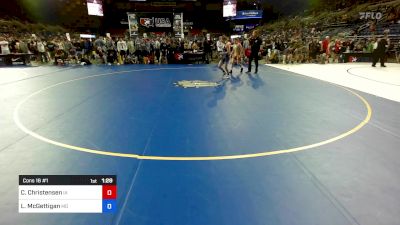 106 lbs Cons 16 #1 - Carew Christensen, IA vs Liam McGettigan, MD