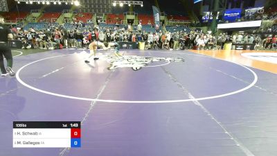 106 lbs Rnd Of 16 - Hendrix Schwab, IA vs Mateo Gallegos, PA