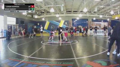 95 lbs 3rd Place Match - Logan Quiroga, Lake Highland Prep vs Noah Harvey, Well Trained