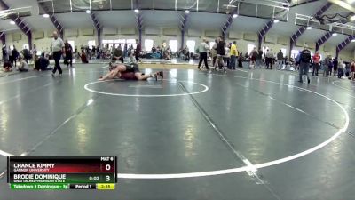 157 lbs Cons. Round 4 - Chance Kimmy, Gannon University vs Brodie Dominique, Unattached-Michigan State