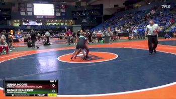 135 lbs Quarterfinal - Jermia Moore, Lansing (Thornton Fractional South) vs Natalie Beaumont, Toledo (Cumberland)