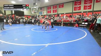102 lbs Consi Of 8 #2 - Annie Cheney, Kiefer High School vs Autumn West, Poteau