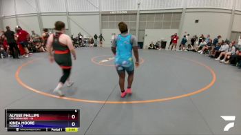 225 lbs Semis & 3rd Wb (16 Team) - Alysse Phillips, California Red vs Kinea Moore, Florida