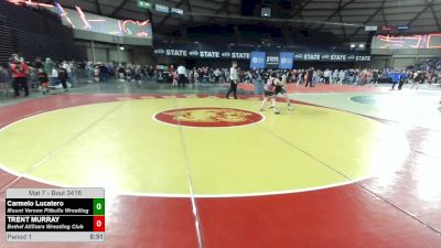 117 lbs Cons. Quarters - Carmelo Lucatero, Mount Vernon Pitbulls Wrestling vs TRENT MURRAY, Bethel AllStars Wrestling Club