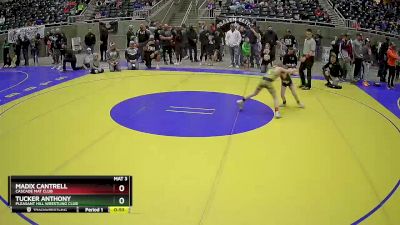56 lbs Cons. Round 4 - Tucker Anthony, Pleasant Hill Wrestling Club vs Madix Cantrell, Cascade Mat Club