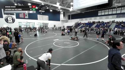 75 lbs Cons. Semi - Owais Khan, Threshold Wrestling Club vs Jayden Kai Villamil, Poway Elite