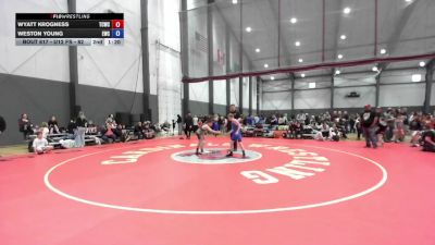 U12 FS - 86 lbs Cons. Round 2 - Liam Clark, Mat Rats Rebooted Wrestling vs Noah Sanders, Punisher Wrestling Company